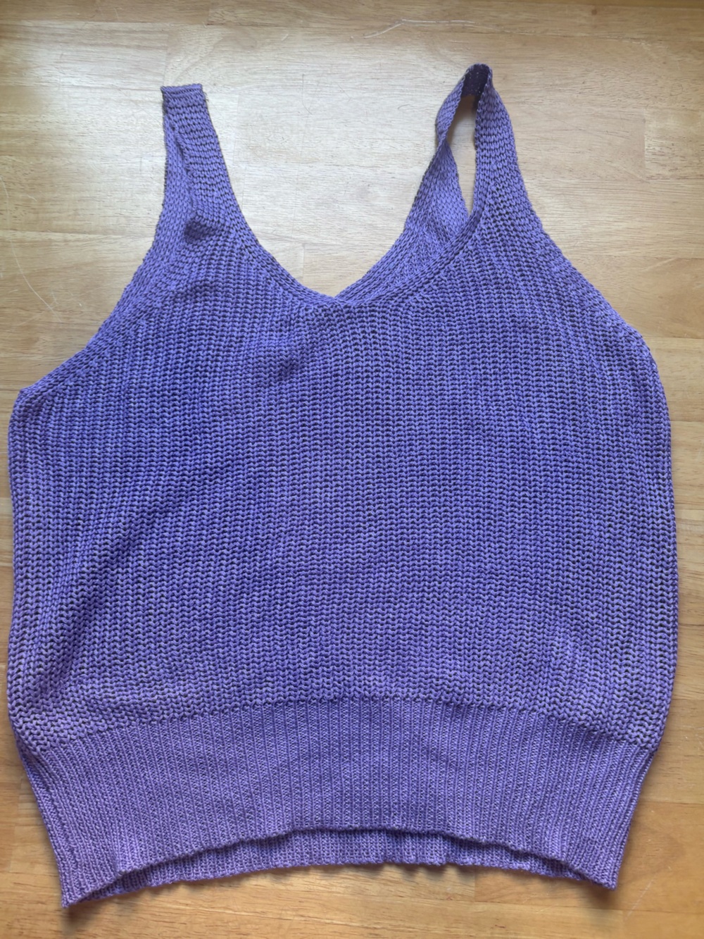 Purple Knit Women’s Sweater Vest